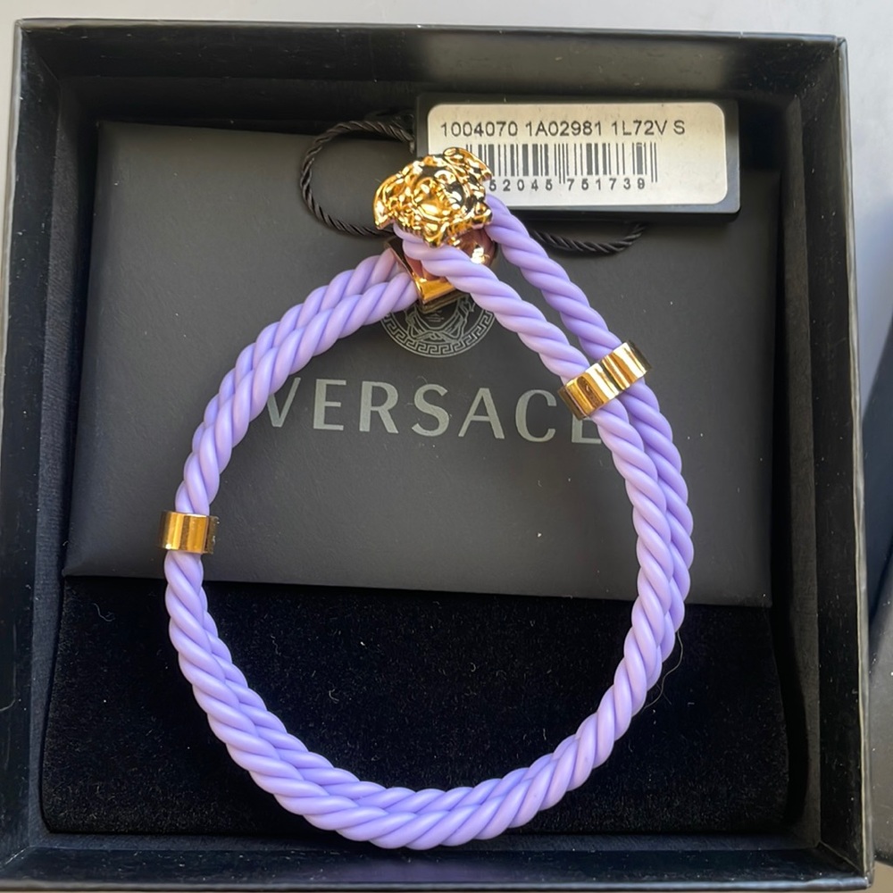 versace medusa twist bracelet small